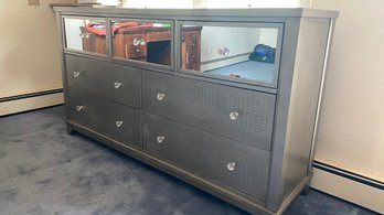 A Mirrored Seven Drawers Modern Look Dresser
