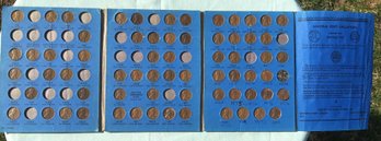 Vintage U.s. Lincoln 1 Cent Penny 2/3 Full Whitman Collection Booklet With 67 Pennies 1941 - 1970