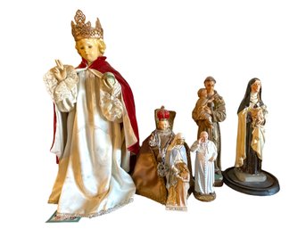 Group Of Religious Figurines  . Up To21.5' Tall
