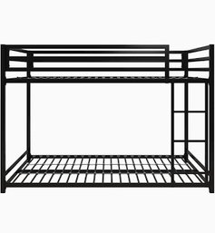 A Black Metal Full Size Bunk Bed - Miles By DHP