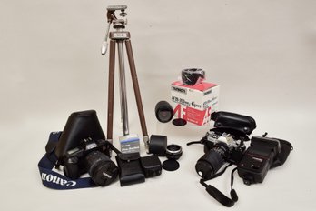Collection Of Cameras, Lenses, Accessories And More