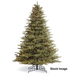 An 7.5 Foot Frontgate Christmas Tree - Pre Lit - Rolling Case