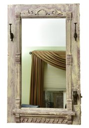 The Perfect View Architectural Artifacts Greek Revival Converted Wood Door Wall Mirror (RETAIL $2,140)