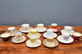 Collection Of Assorted Demitasse Cups And Saucers - Limoges, Royal Worcester, Bailey Banks & Biddle And More