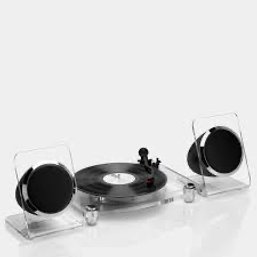 A Victrola Acrylic Turntable With Wireless Speakers - NIB