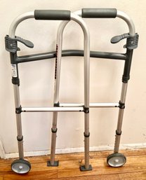 Invacare I-Class Adult Paddle Walker With 5' Fixed Wheels (Model No. G6291-5F)