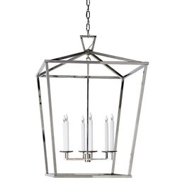 Darlana Pendant By Chapman & Myers For Visual Comfort Signature In Polished Nickel (RETAIL $1,079)