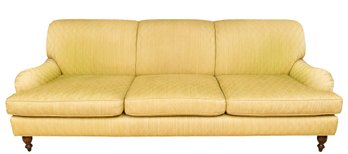 Custom Made Three Cushion Upholstered Sofa