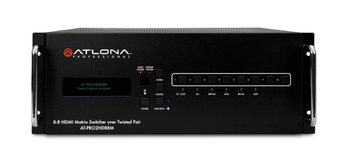 An Atlona HDMI 8:8 Matrix Switcher And  Devices