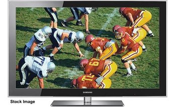 A Samsung 50 Inch  Plasma TV - 3PN50B850Y1F - 'Ultra-thin'  1080p  HDTV