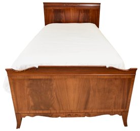 Antique Flame Mahogany Twin Size Bed (2 Of 2)