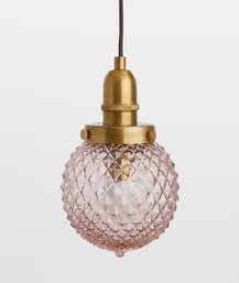 Soho House Rose Pendant Pink Hanging Globe (New In Box)