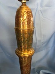 Brass Lamps From India 31 Tall