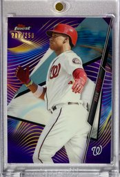 Juan Soto 2020 Topps Finest Purple Parallel Refractor SP/250