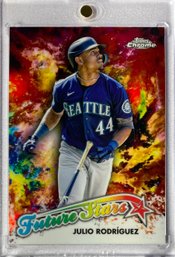 Julio Rodriguez 2023 Topps Chrome 'Future Stars' Rated Rookie Refractor