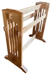 Heavy Duty Oak Quilt Rack.