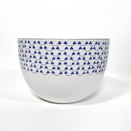 Blue Clover Enamelware Bowl By Kaj Franck For Finel Arabia