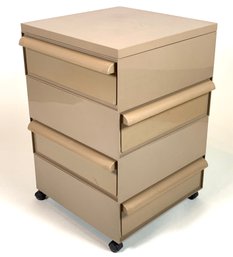 Simon Fussell For Kartell 1970s Beige Plastic Stacking Drawers