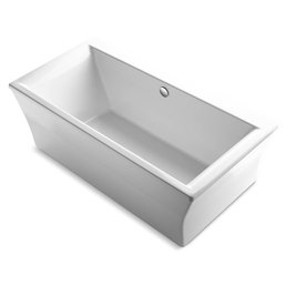 Kohler - 24011-0 - Stargaze 60'' X 34'' Freestanding Bath With Fluted Shroud And Center Drain