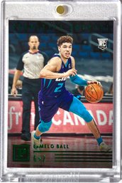 LaMelo Ball RC 2020-21 Panini Chronicles Green Parallel Featured Rookie