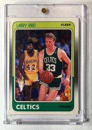 HOF Larry Bird 1986 Fleer Base #9