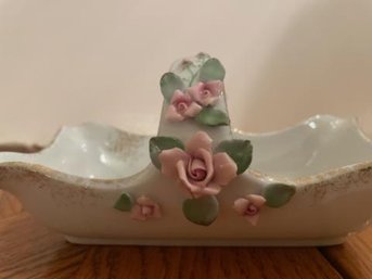 Lefton Hand Painted China Candy Dish