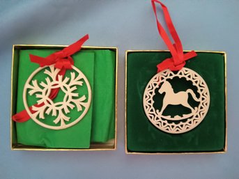 Lenox - 2 Christmas Ornaments
