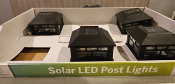 5 Pcs Solar Lamps For Top Of Posts