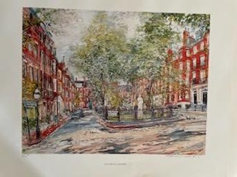 Louisberg Square Boston Print By Kamil Kubik