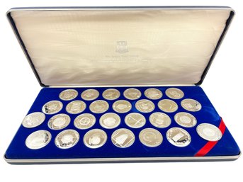 The Treasure Coins Of The Caribbean, 27 Sterling Silver 20 Dollars Coins.