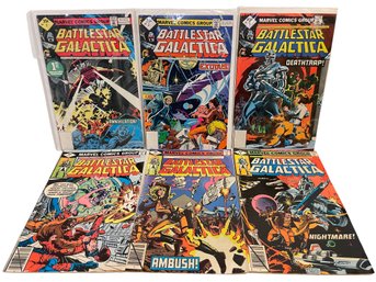 (6) Battlestar Galactica Comic Books 1-3 And 5-7