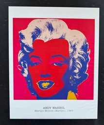 Andy Warhol Marilyn Monroe Vintage Poster