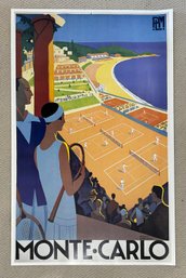 Large Scale Monte Carlo Tennis Fine Art Print