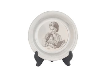 STERLING SILVER MOTHER'S DAY PLATE 1974 FRANKLIN MINT COLLECTOR