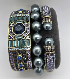 Heidi Daus 3 Bracelet Set - Lavish Layers Crystals