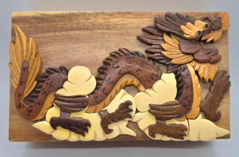 Carver Dan's Handmade Wooden Dragon Puzzle Box