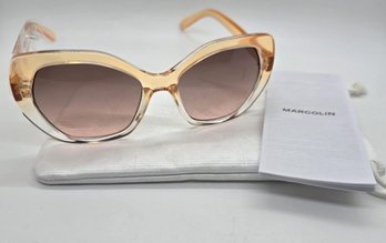 Guess Orange Crystal/Brown Gradient Sunglasses With Branded Case