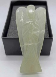 Hand Carved Green Aventurine Gemstone Angel