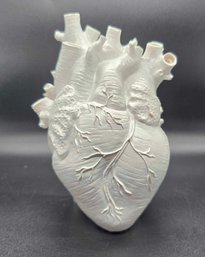 Anatomically Correct White Heart Bud Vase Or Pen Holder