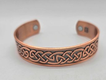 Tribal Cuff Bracelet In Rose Tone By Magnetic By Design