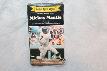 Mickey Mantle VHS Tape