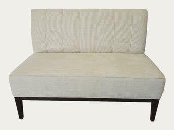 Hickory Chair Furniture Co Custom Upholstered Armless Bistro Banquette Sofa