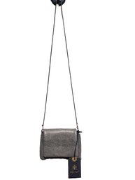 New Moda Luxe Huxley Vegan Leather Crossbody Bag Clutch In Gray