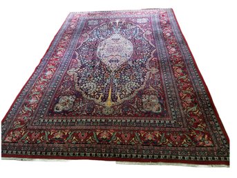 Vintage Colorful Persian Area Carpet Rug