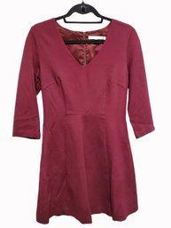 Trina Turk Ladies Size 6 Burgundy Dress