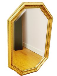 Substantial Carolina Mirror Traditional Hexagonal Beveled Wall Mirror In Gold Frame