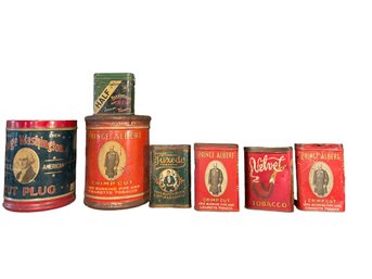 Vintage Tabaco Tins Collection . Tabaco Advertisement.