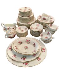Royal Cauldon - Scotch Thistle, China Set For 12 With 90 Pieces In Total .