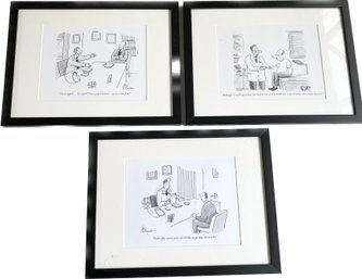 Set Of 3 - New Yorker Cartoon Prints - 'N'