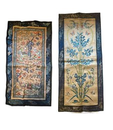 Chinese Silk Embroidered Textile Panels